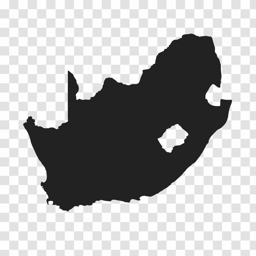 Flag Of South Africa Vector Map - World Transparent PNG