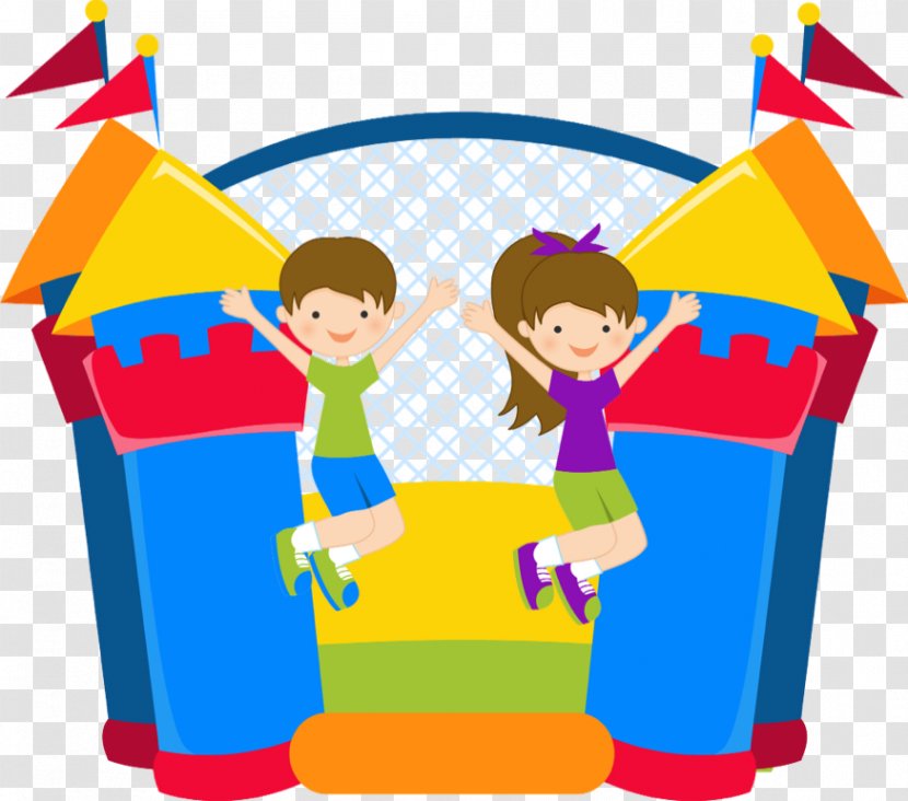 Inflatable Bouncers Castle Clip Art - Pictures Kids Transparent PNG