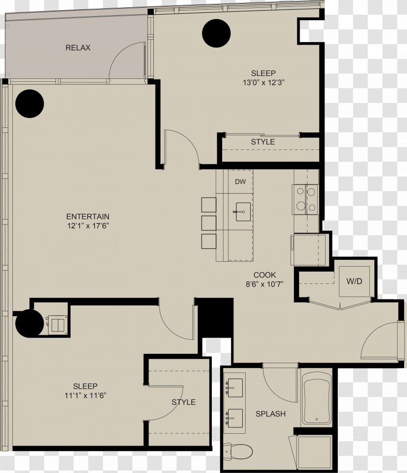 NEXT Apartments Floor Plan Location - Apartment Transparent PNG