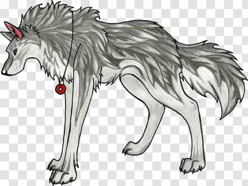 Gray Wolf Drawing Dog Canidae Line Art Transparent PNG