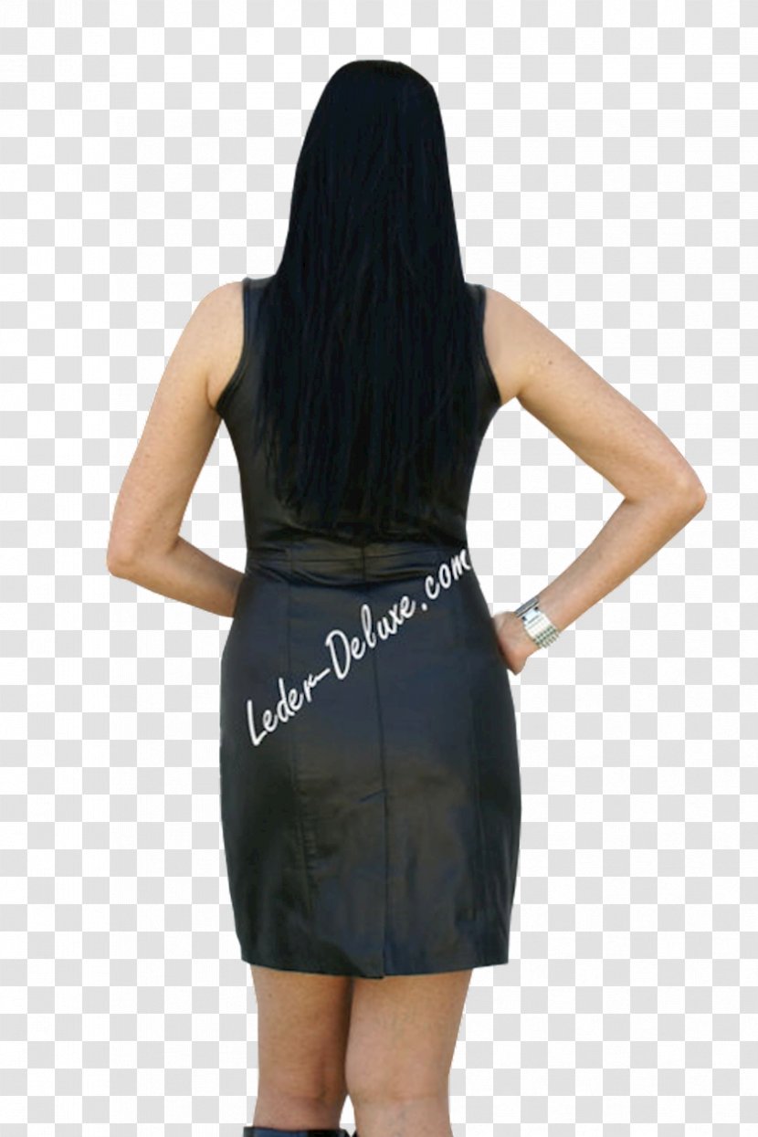 Robe Leather Clothing Little Black Dress - Neck - Zip Transparent PNG