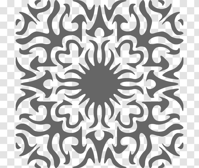 Kaleidoscope Simple Pattern Free For Commercial Us - Carpet - Mandala Transparent PNG