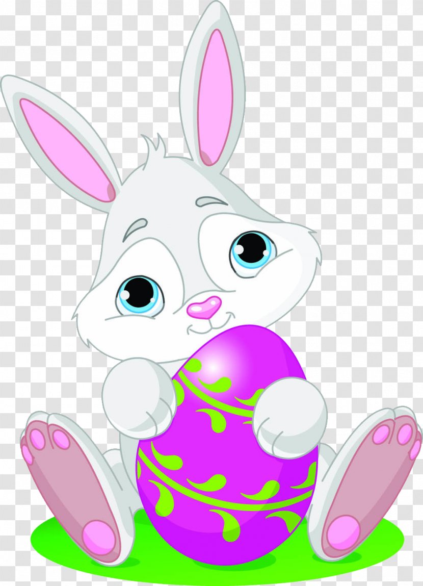 Easter Bunny Rabbit Clip Art - Royaltyfree Transparent PNG