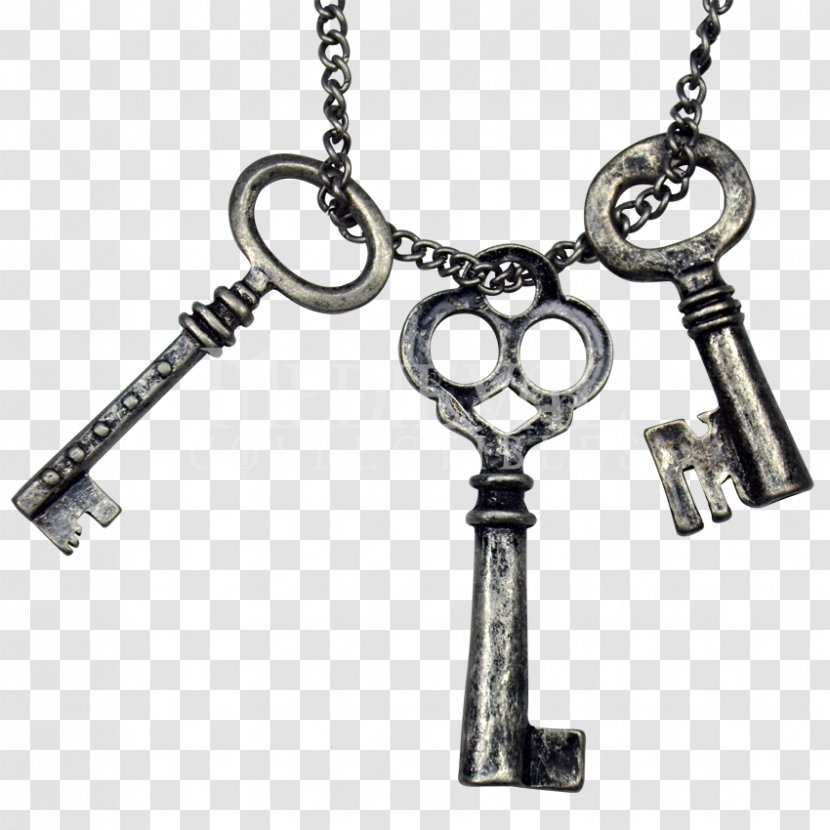 Skeleton Key Necklace Silver Clip Art - Ring - Images Transparent PNG