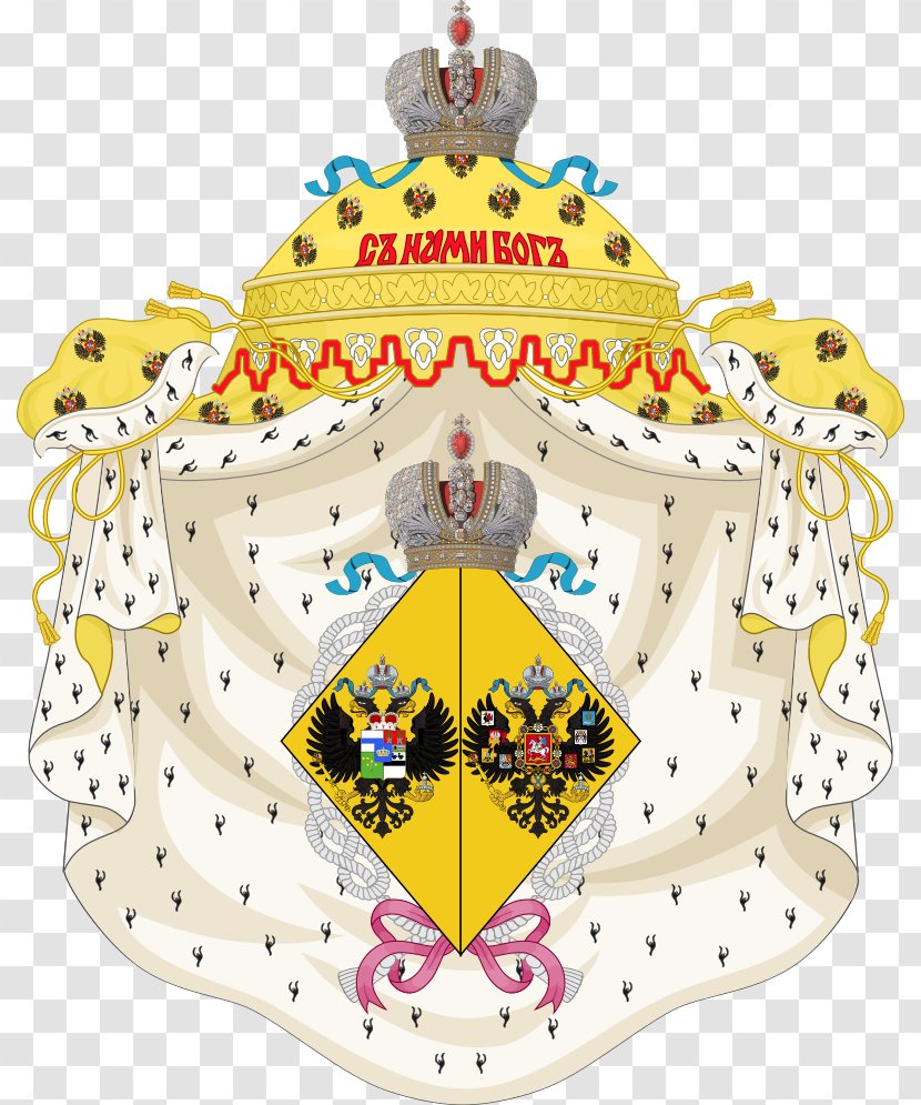 Russian Empire House Of Romanov Coat Arms Rurik Dynasty - Yellow - Holsteingottorpromanov Transparent PNG