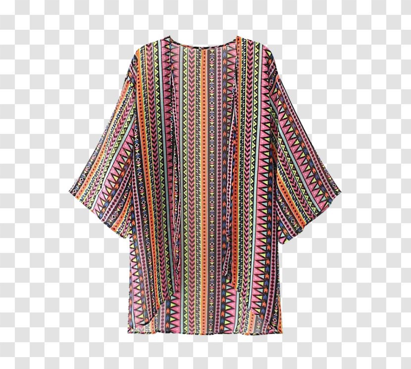 Sleeve Blouse Clothing Jacket Shirt - Coat - Kimono Wrap Top Transparent PNG