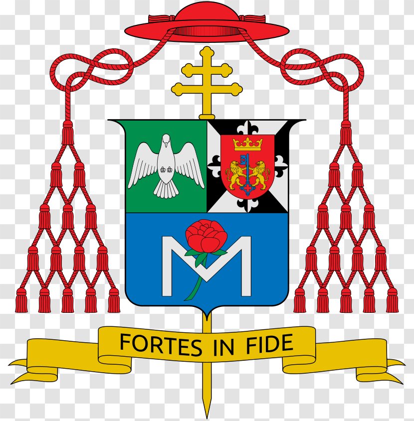 Cardinal Coat Of Arms Almo Collegio Capranica Catholicism Escutcheon - Charge - Fide Transparent PNG