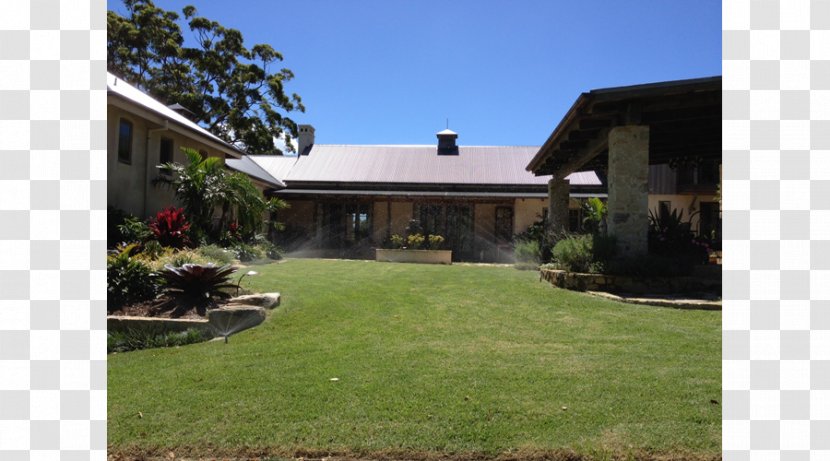 Backyard Window Property Landscaping Lawn - Hacienda Transparent PNG