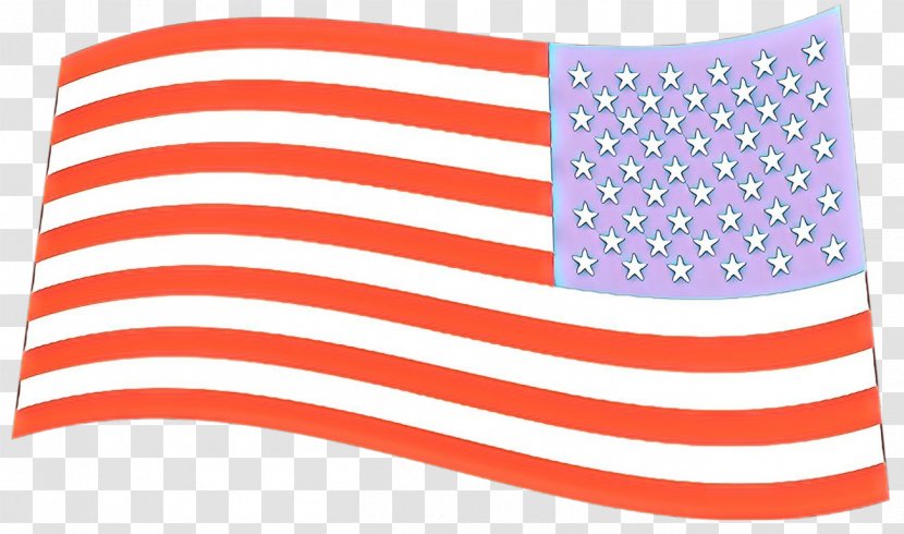 Flag Of The United States Line Font - Magenta Transparent PNG