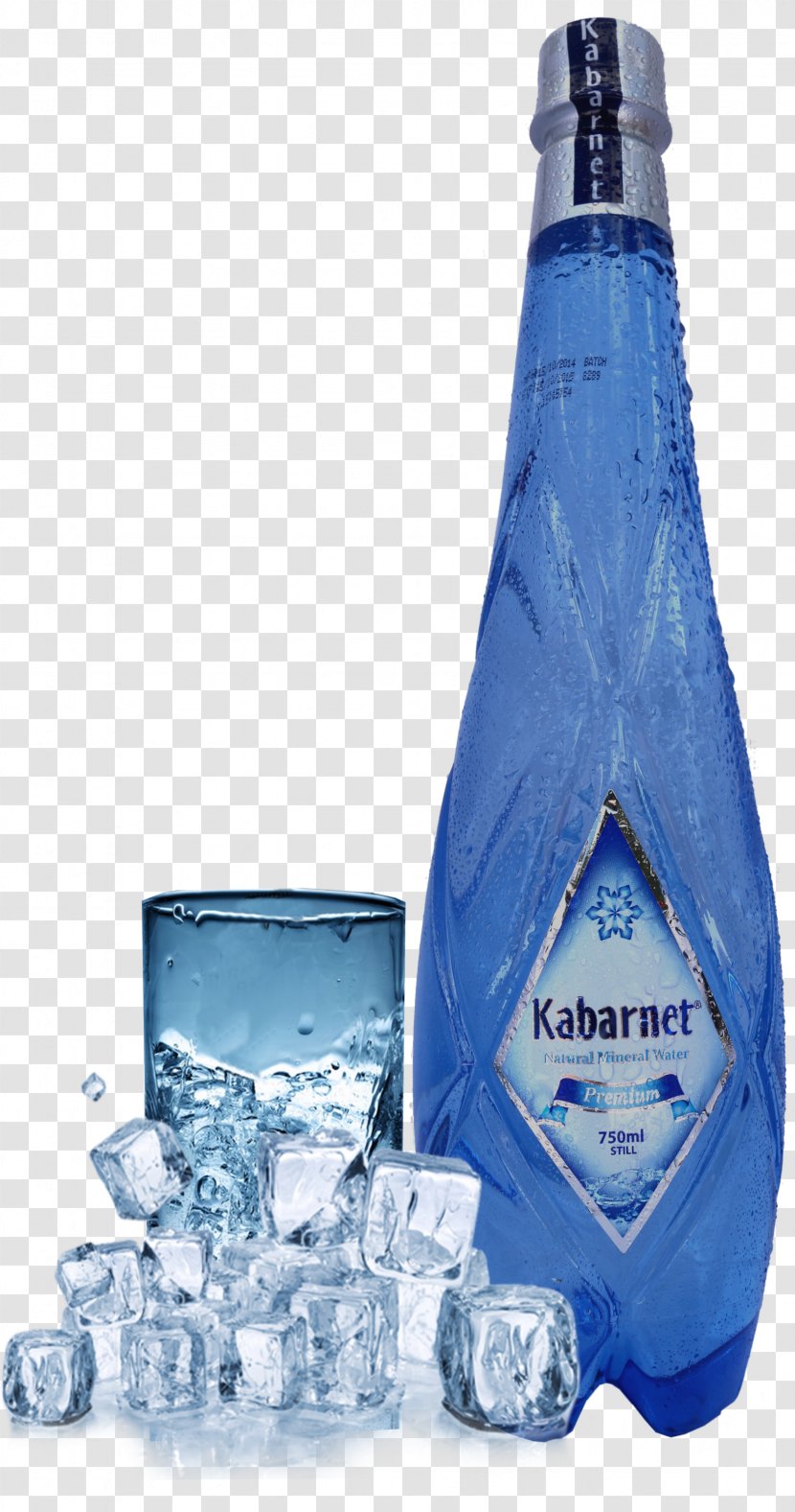 Liqueur Glass Bottle Kakigōri Ice Cream Mineral Water - Cobalt Blue Transparent PNG