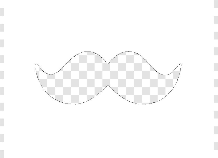 White Hair Font - Monochrome Photography - Free Mustache Clipart Transparent PNG