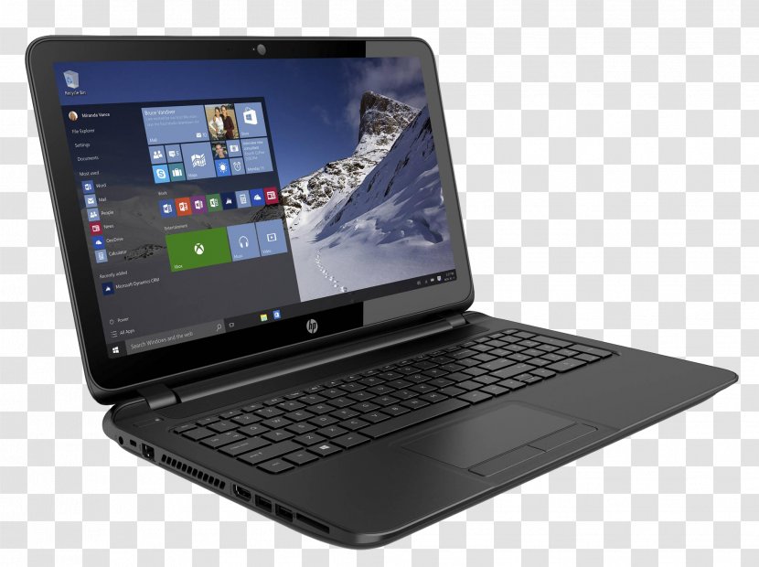 Laptop Hewlett Packard Enterprise Windows 10 Multi-core Processor Hard Disk Drive - Electronic Device Transparent PNG