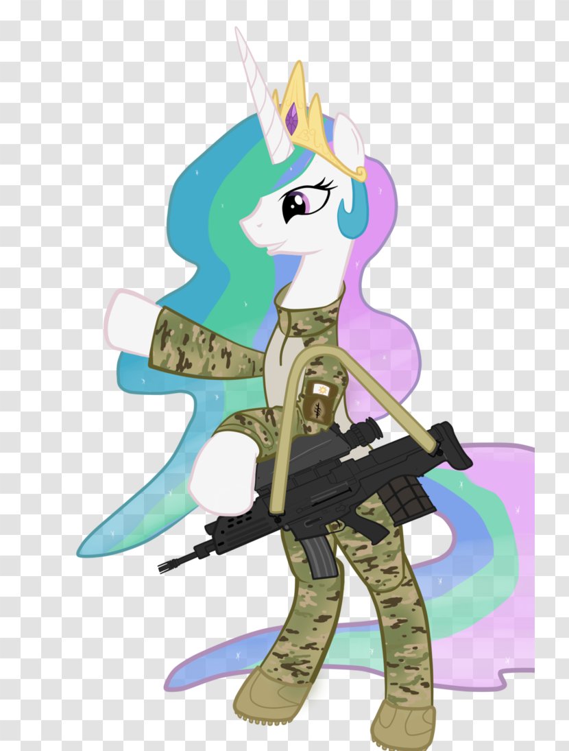 Pony Princess Celestia Military Soldier Army - My Little Friendship Is Magic Transparent PNG