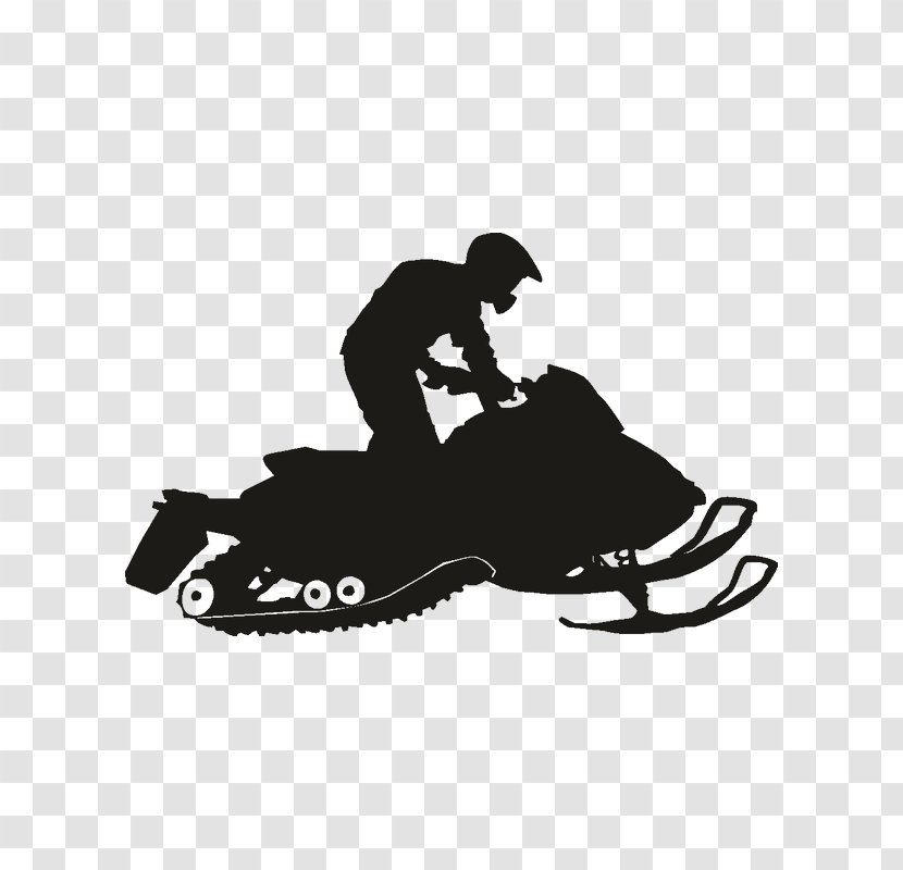 Car Vehicle Silhouette Snowmobile Decal - Black Transparent PNG