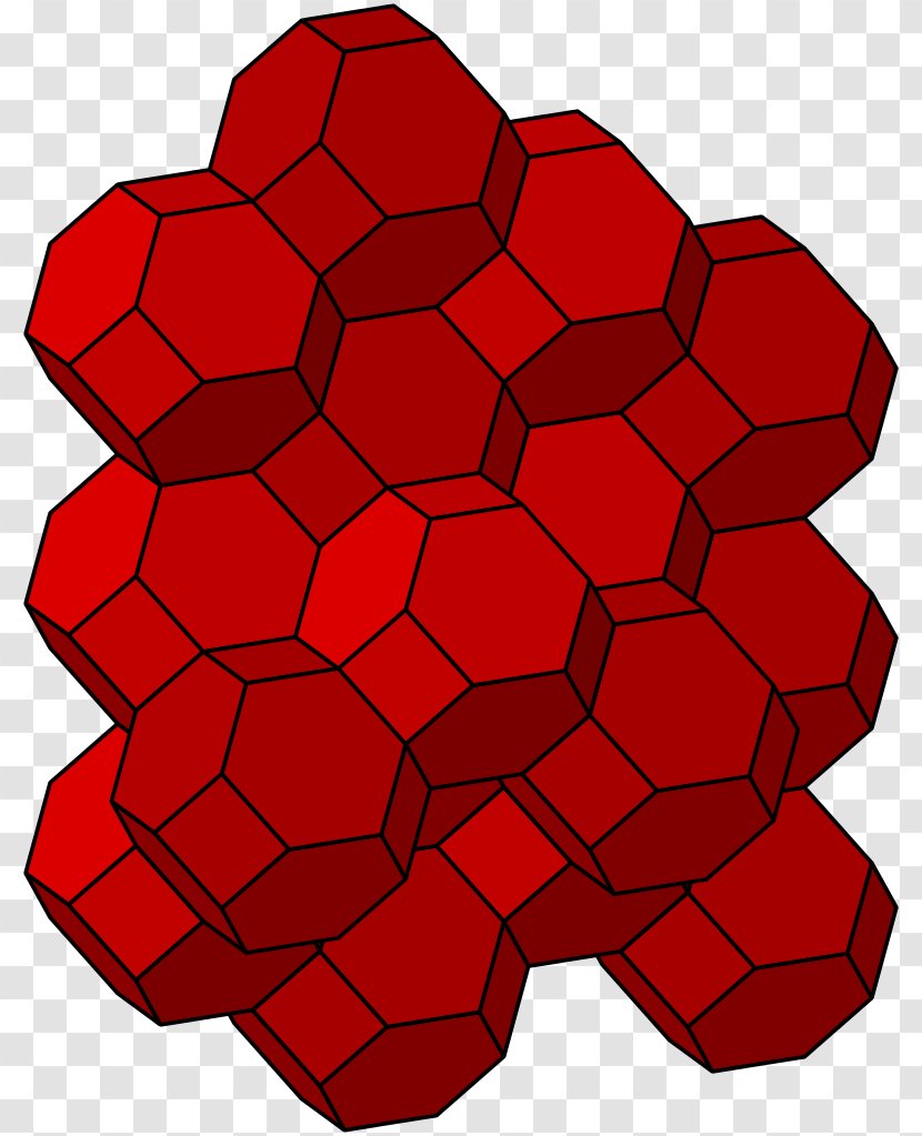 Truncated Octahedron Bitruncated Cubic Honeycomb Tessellation - Pyramid Transparent PNG