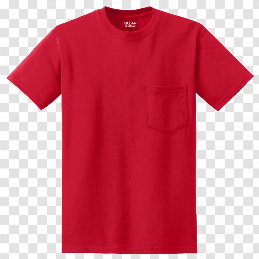 T-shirt Sleeve Clothing Gildan Activewear - Red Transparent PNG