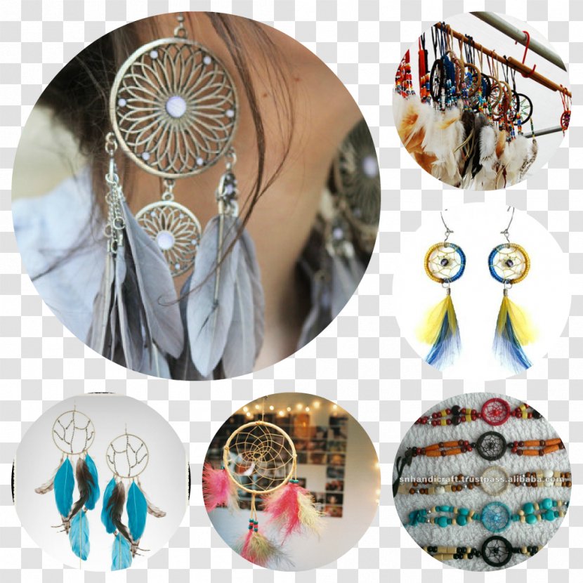 Earring Feather Body Jewellery Dreamcatcher Transparent PNG