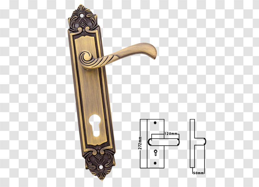 Door Handle Mortise Lock Bharat Plywood - Brass Transparent PNG