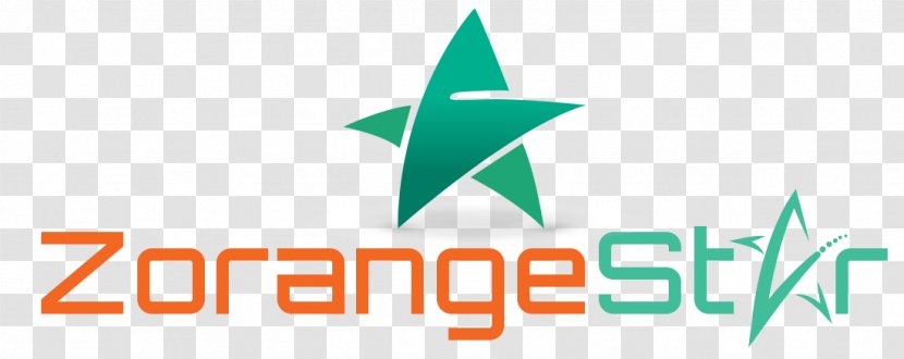 Logo Brand Green - Orange Star Transparent PNG
