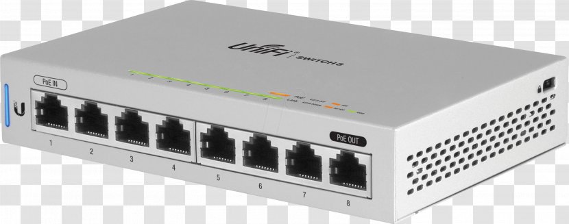 Ubiquiti Networks Gigabit Ethernet Power Over UniFi Switch Network - Electronics Accessory Transparent PNG