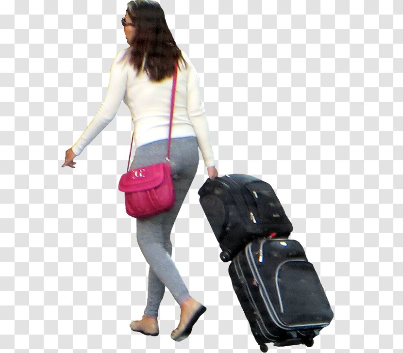 Baggage Suitcase Hand Luggage Travel - Pink Transparent PNG