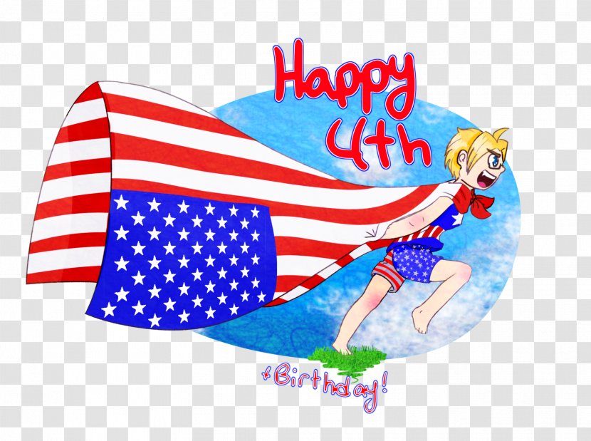 Character Font - Flag - Happy 4th Birthday Transparent PNG