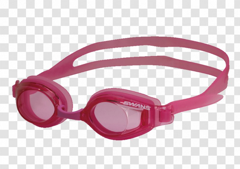Swedish Goggles Glasses Swans Swimming - Pink Transparent PNG