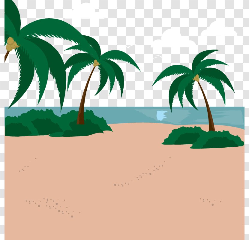 Drawing Illustration - Beach - Vector Island Transparent PNG