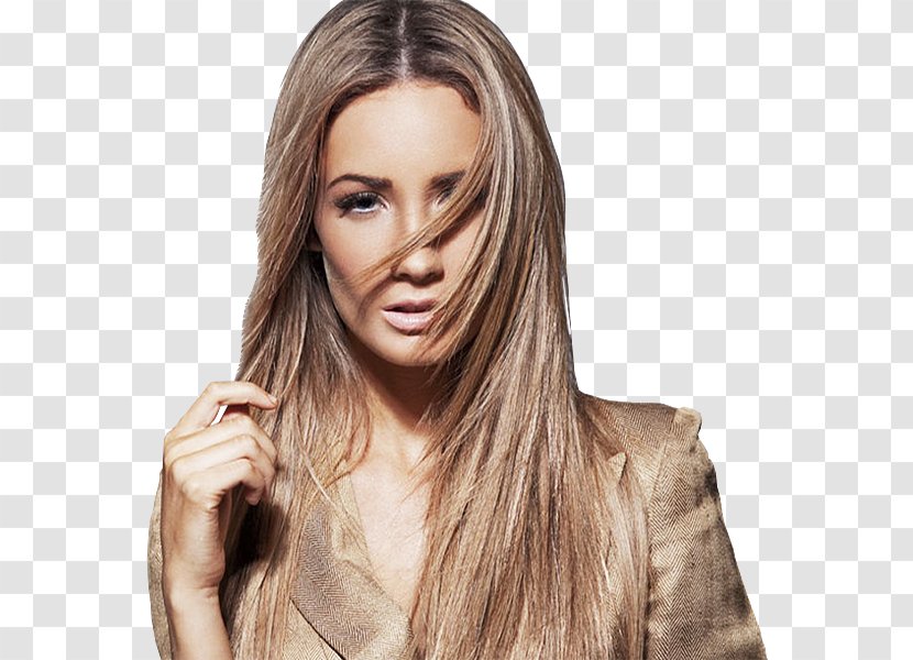 Long Hair Hairstyle Coloring Bangs - Blond Transparent PNG