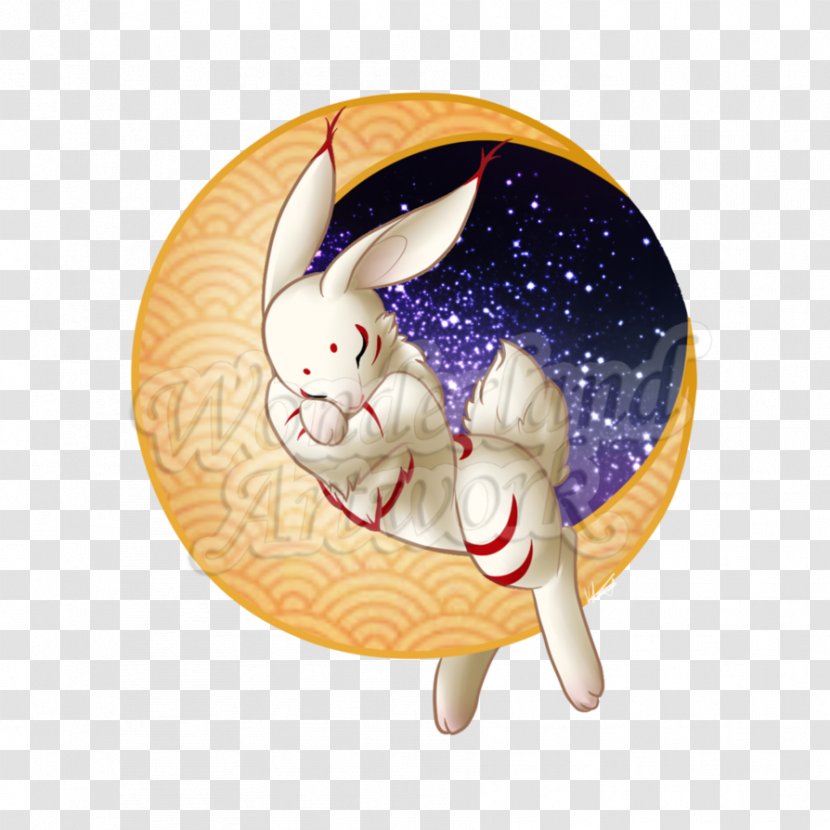 Easter Bunny - Rabbit - Looking In Mirror Tattoo Transparent PNG