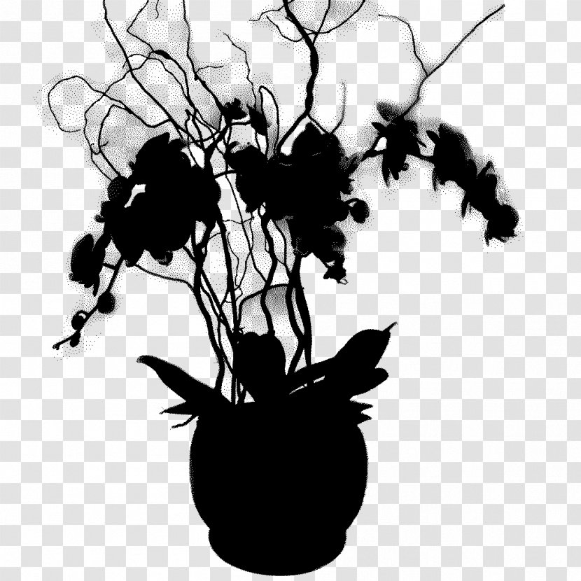 Flowering Plant Silhouette Leaf Plants - Botany - Flowerpot Transparent PNG