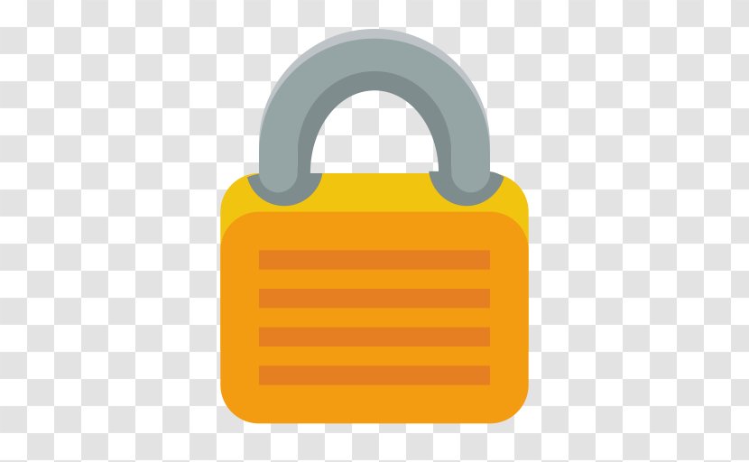 Minecraft Lock - Yellow Transparent PNG