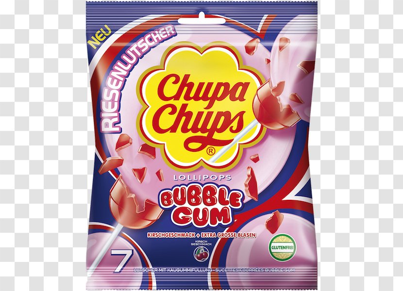 Lollipop Chewing Gum Chupa Chups Food Bubble - Sugar Transparent PNG