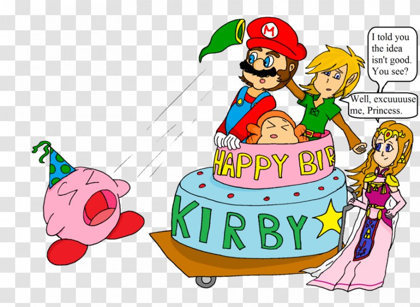 Drawing Kirby Nintendo Clip Art - Anniversary Transparent PNG