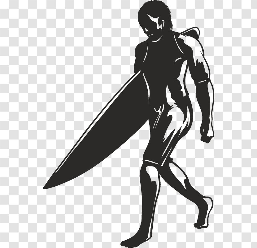 Silhouette Illustration Royalty-free Cartoon Vector Graphics - Surfing Transparent PNG