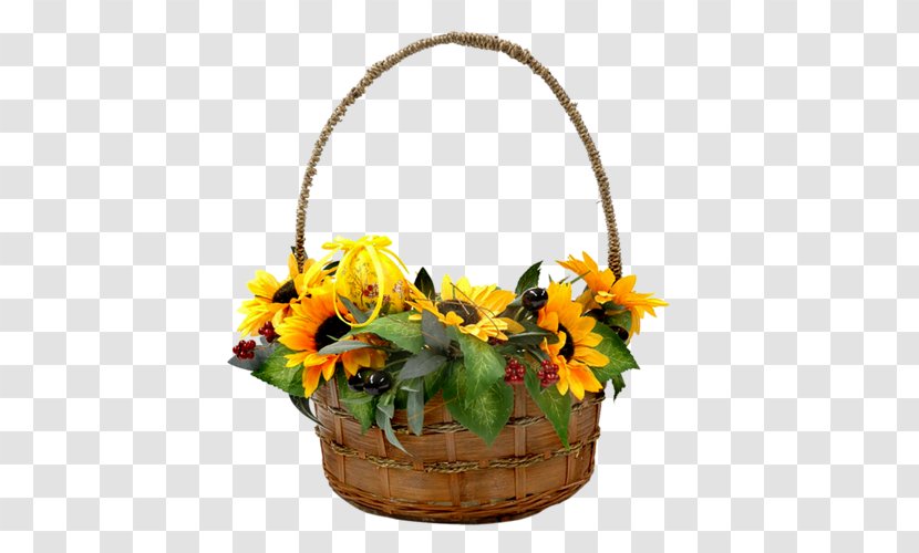 Basket Cut Flowers Image - Flower Bouquet - Fleurs Pour Transparent PNG