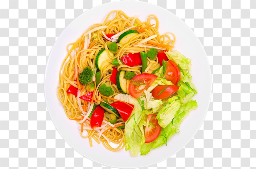 Chow Mein Singapore-style Noodles Chinese Spaghetti Alla Puttanesca Lo - Macaroni Salad Transparent PNG
