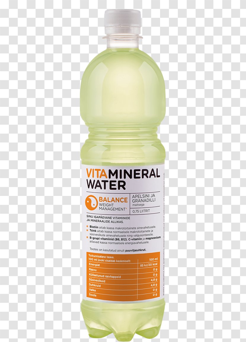Enhanced Water Non-alcoholic Drink Juice Lemon-lime Fizzy Drinks - Citrus - Mineral Bottle Transparent PNG