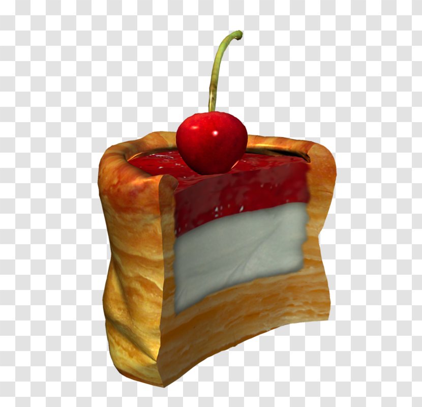 Cream Torte Cake Cherry - Dessert - Sliced ​​cherry Transparent PNG