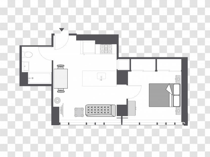 Floor Plan Architecture House Brand - Real Estate - Furniture Transparent PNG
