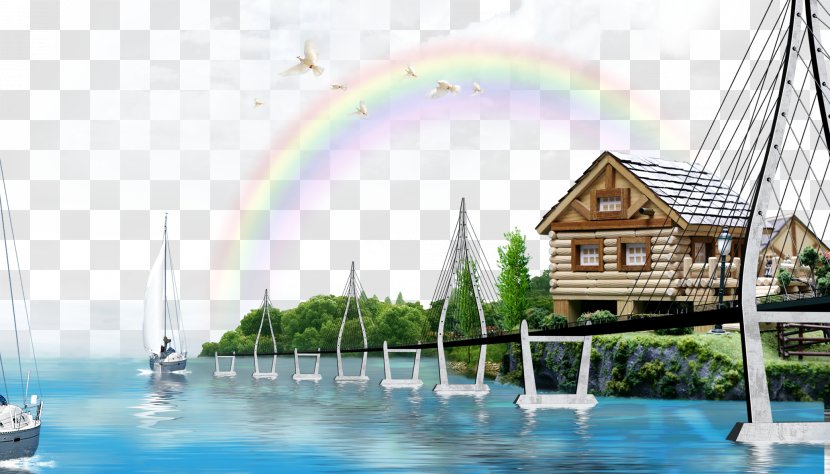 Poster Landscape Sky Euclidean Vector - Home Transparent PNG