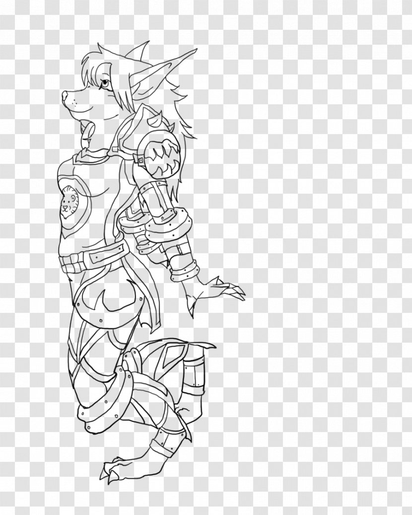 Visual Arts Drawing Line Art Sketch - Black And White - Worgen Transparent PNG