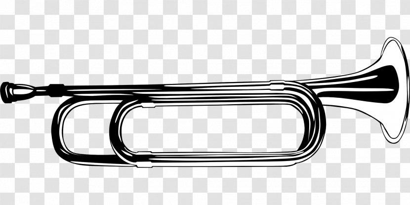 Bugle Trumpet Clip Art - Frame - Instrument Transparent PNG