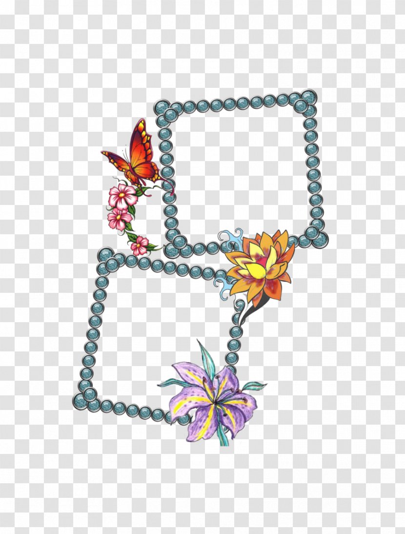 Frame Desktop Wallpaper Clip Art - Jewelry Making - Butterfly Transparent PNG