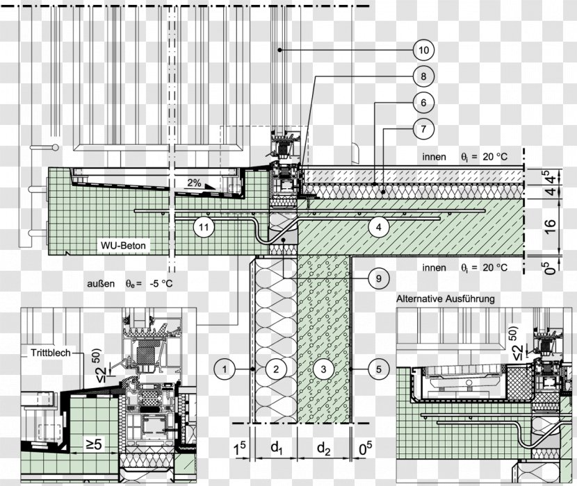 Architecture Facade Balcony Pfosten-Riegelkonstruktion Aislante Térmico - Area - Construction Planning Transparent PNG