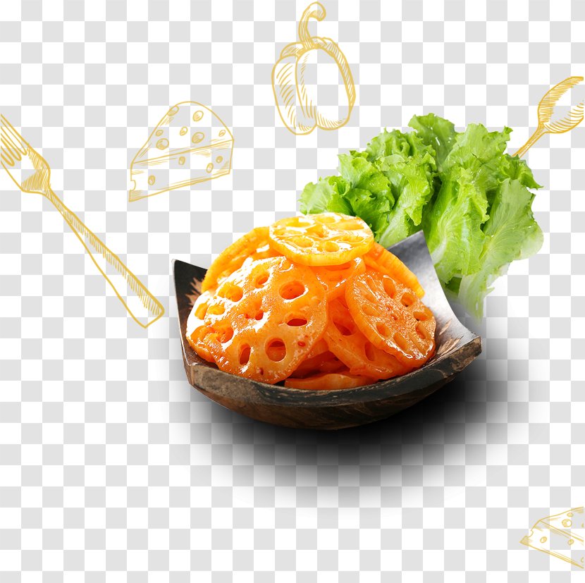 Leftovers Hot And Sour Soup Lotus Root Nelumbo Nucifera - Side Dish - Vegetable Salad Transparent PNG