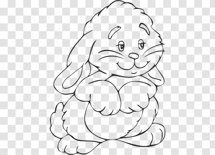 Hare Clip Art Rabbit Easter Bunny Drawing - Silhouette - Little White Transparent PNG