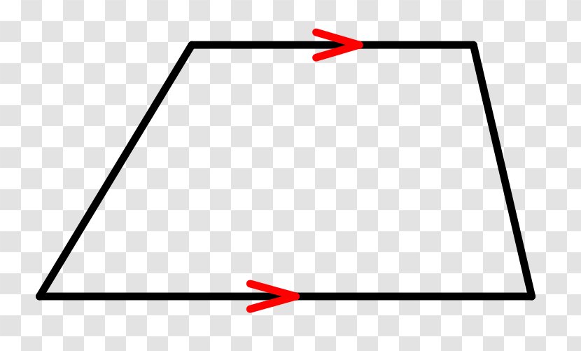 Isosceles Trapezoid Definition Triangle Geometry - Red Transparent PNG