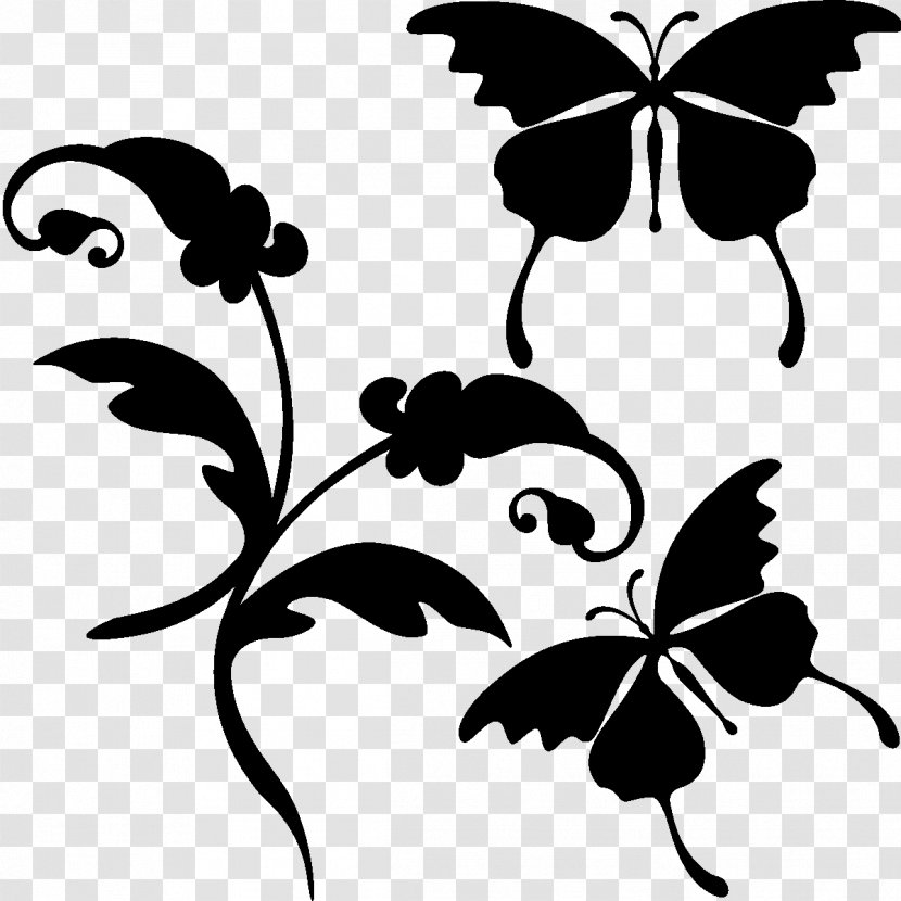 Brush-footed Butterflies Sticker Mural Flower Clip Art - Wing - Antimony Symbol Transparent PNG
