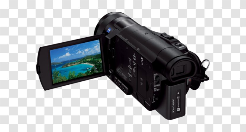 Sony Handycam FDR-AX100 Microphone Video Cameras 4K Resolution - Electronics Transparent PNG